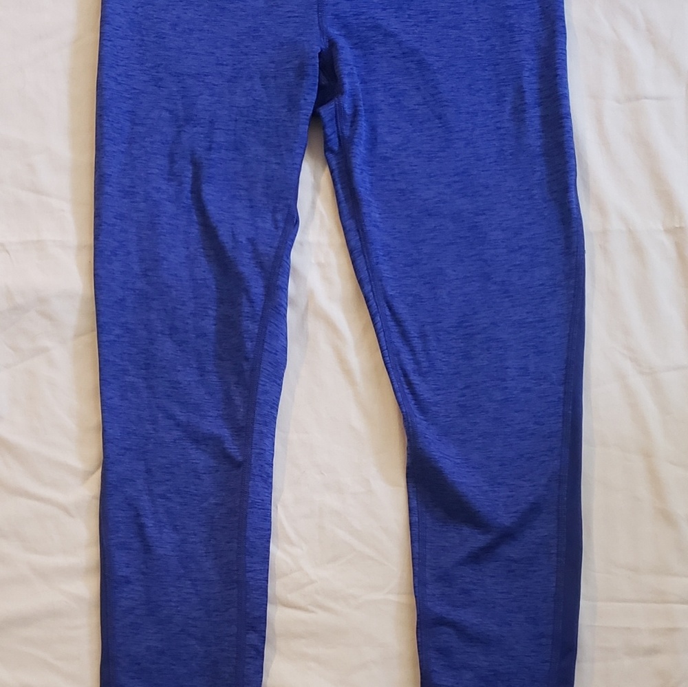 Midnight-blue, fleece lined leggings